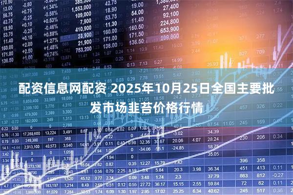 配资信息网配资 2025年10月25日全国主要批发市场韭苔价格行情