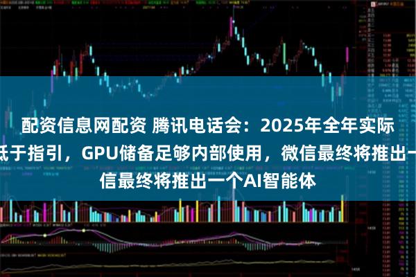 配资信息网配资 腾讯电话会：2025年全年实际资本支出将低于指引，GPU储备足够内部使用，微信最终将推出一个AI智能体